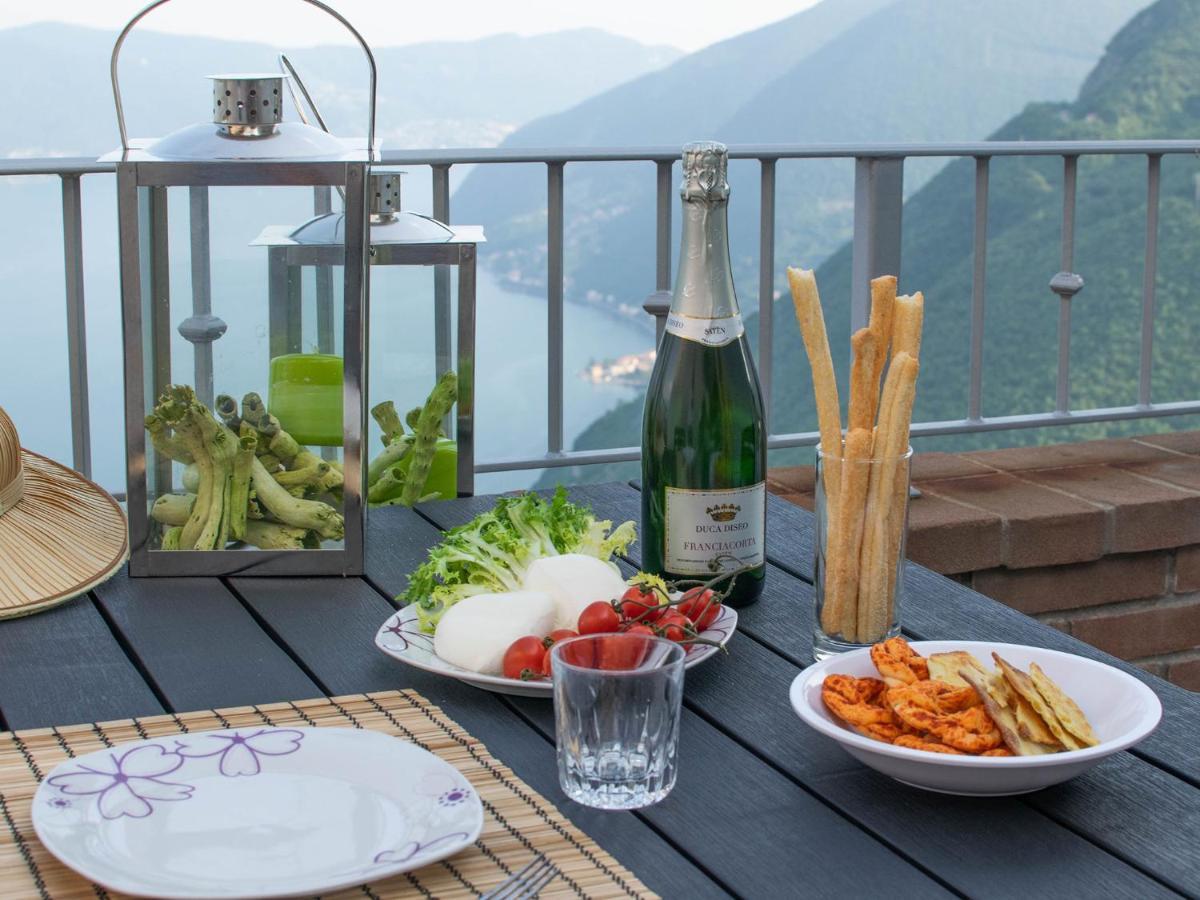 Van Gogh - Beautiful Lake Iseo View And Swimming Pool Parzanica Exterior foto